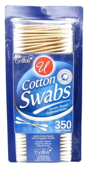 100% Double Tipped Cotton Swabs, 350 ct.
