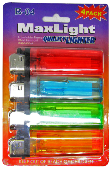 MaxLight Quality Lighter, 4-ct.