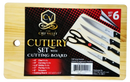 Cutlery Set With Cutting Board Set, 6-ct.