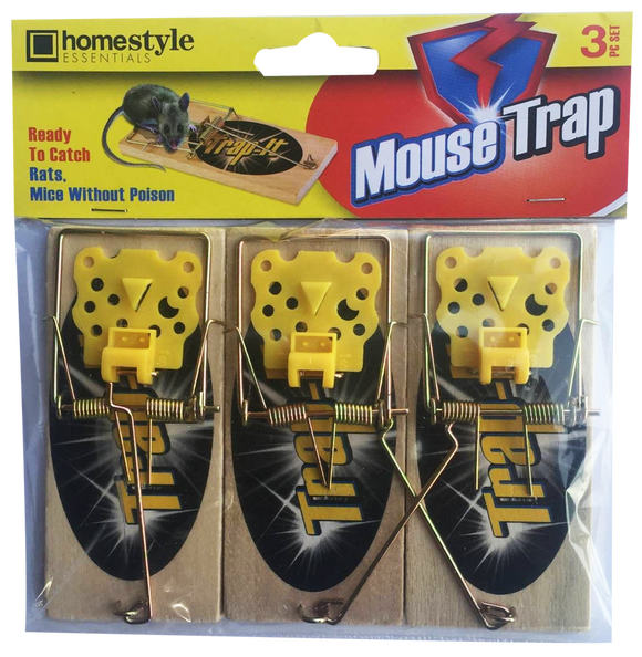 Homestyle Essentials Ready-To-Catch Mouse Trap, 3-ct.
