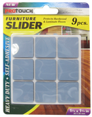Furniture Sliders, 1 1/4" x 1 1/4", 9-ct.