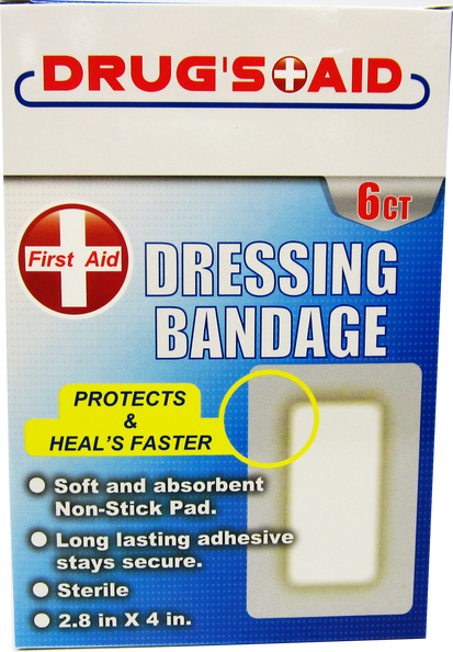 First Aid Dressing Bandage, 6-ct.