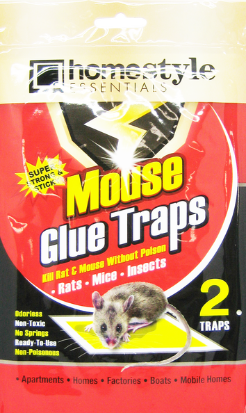 Homestyle Essentials Super Strong & Sticky Mouse Glue Traps, 2-ct.