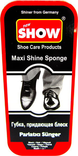 Black Maxi Shoe Shine Sponge, 1-ct
