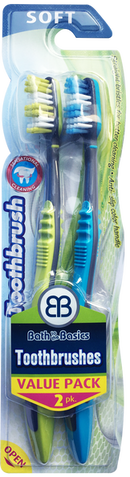 Soft Bristle Toothbrushes Value Pack, 2-ct.