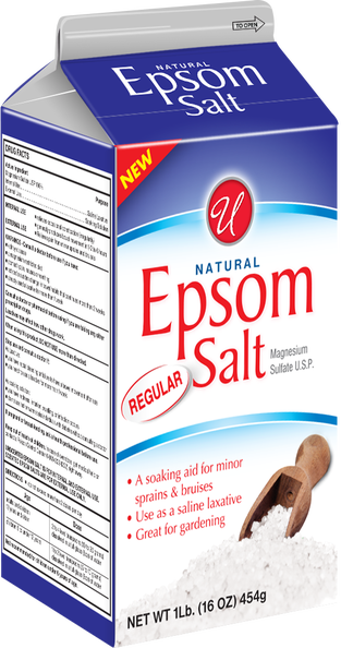 Regular Natural Epsom Salt, 1 lb