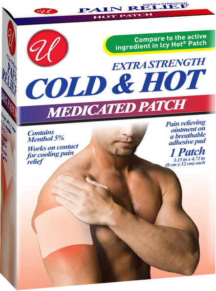 Extra Strength Cold & Hot Medicated Patch, 5% Menthol, 1 ct.