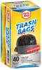 Hardy Bags 30 Gallon Extra Strong Drawstring Large Trash Bags, 40 ct.