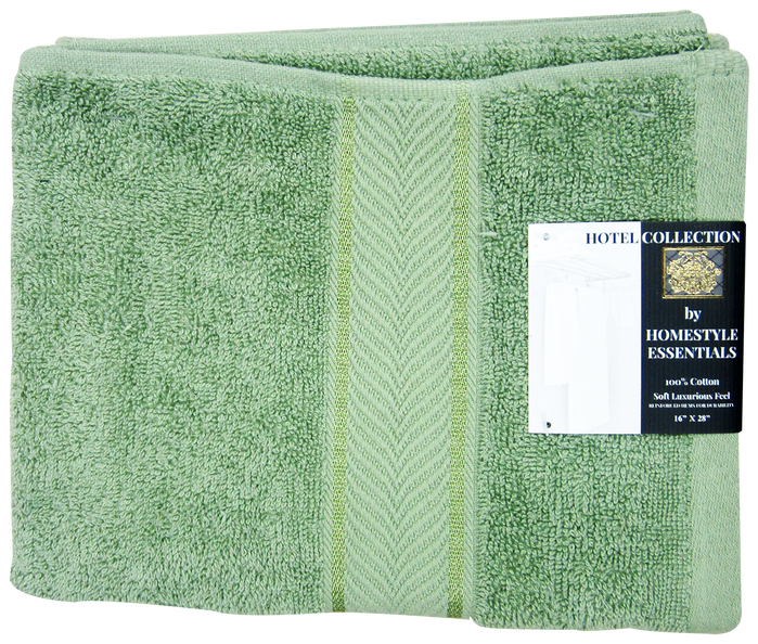 Hotel Collection Washcloth Soft Luxurious Feel Sage Green, 16"x 28", 1-ct