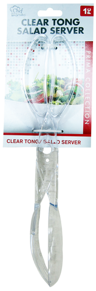 Clear Tong Salad Server Prima Collection