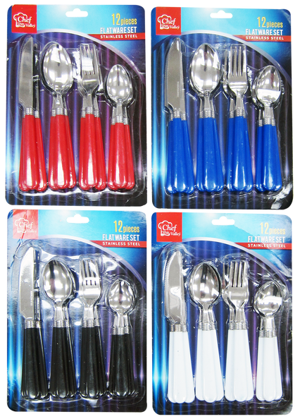 Stainless Steel Flatware Utensil Set Prima Collection, 12-ct.