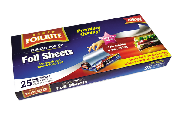 Foilrite Pre-Cut Pop-Up Foil Sheets, 25 ct. – MarketCOL