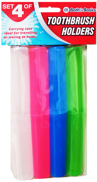 Colorful Toothbrush Holders, 4-ct.