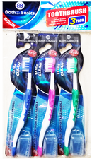 Medium Bristle Extra Clean New Look Toothbrushes, 3-ct.