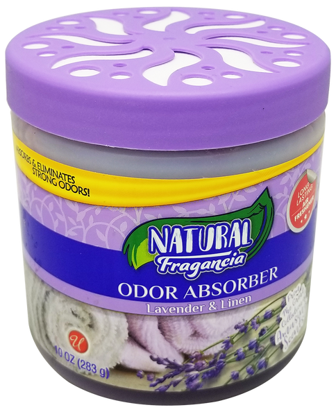 Lavender & Linen Solid Gel Odor Absorber Air Freshener, 10oz