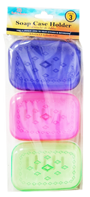 Colorful Soap Cases, 3-ct.