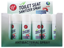 Toilet Seat Sanitizer Antibacterial Spray, 1.69oz (Pack of 12)
