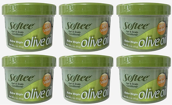 Softee Olive Oil Hair & Scalp Conditioner, 3 oz. (Pack of 6)