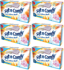 Soft N Comfy Fresh Linen Scent Fabric Softener Sheets, 40 Sheets (Pack of 6)