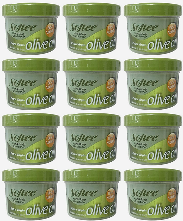 Softee Olive Oil Hair & Scalp Conditioner, 3 oz. (Pack of 12)