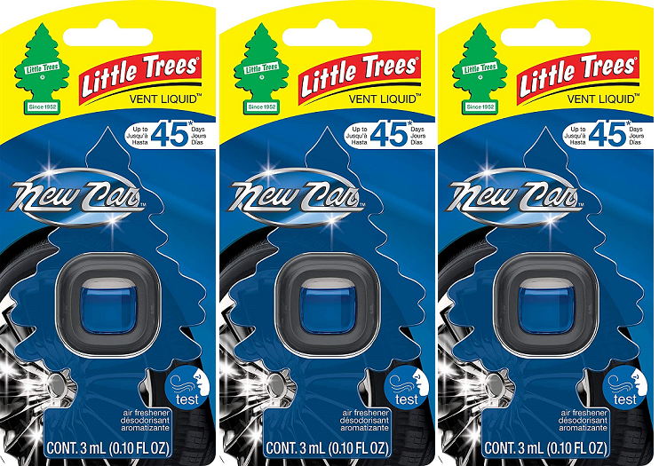 Little Trees New Car Scent Air Freshener Vent Liquid, 3 ml (Pack of 3)