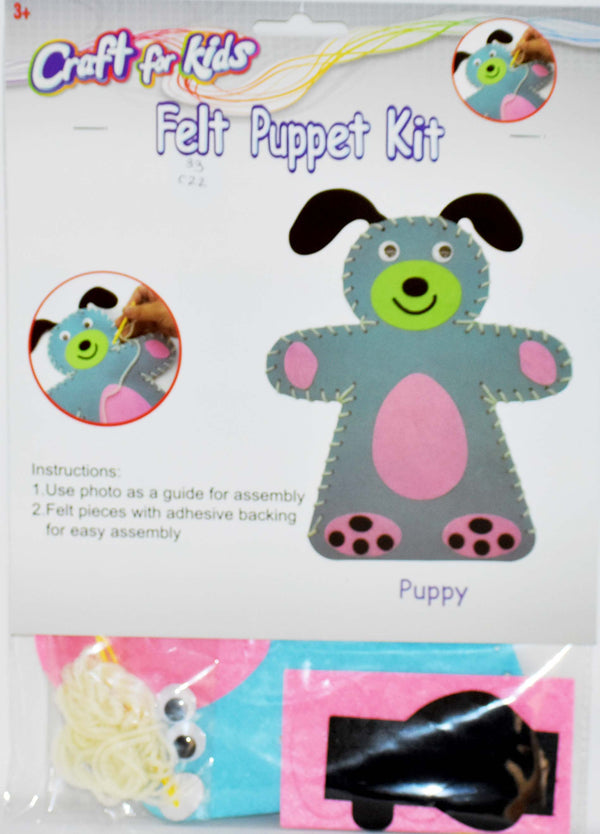 Craft for Kids Felt Puppet Kit Assorted, 1 Pack