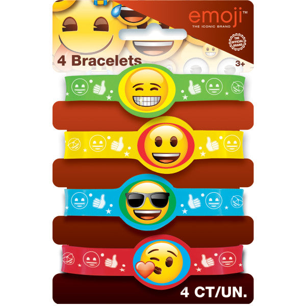 Emoji Stretchy Bracelets, 4ct