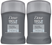Dove Men+Care Silver Control Anti-Perspirant Deodorant, 50 ml (Pack of 2)
