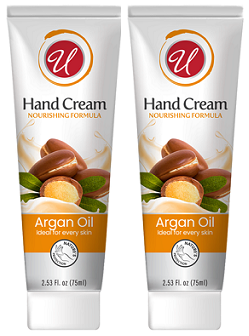 Argan Oil Hand Cream Moisturizing Cream, 2.53 oz. (Pack of 2)