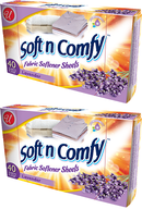 Soft N Comfy Lavender Scent Fabric Softener Sheets, 40 Sheets (Pack of 2)