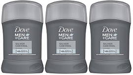 Dove Men+Care Silver Control Anti-Perspirant Deodorant, 50 ml (Pack of 3)