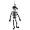 36" Halloween Hanging Flelt Skeleton Pirate Deco