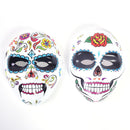 9" Dia de los Muertos Halloween Masks (Pack of 2)