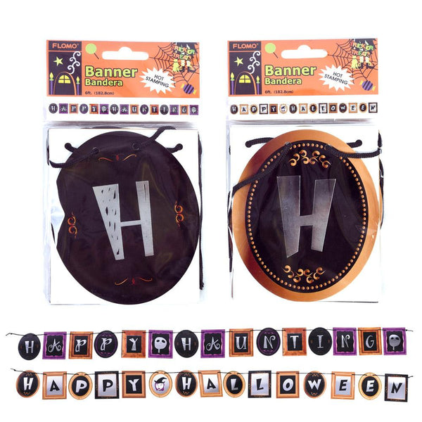 6' Halloween Frame Banner With Hot Stamping (Pack of 2)