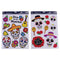 Halloween-Day Of The Dead Removable Clings With Glitter (Pack of 2)