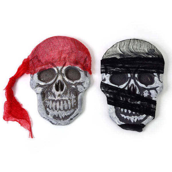 Halloween Skull Decoration 13.75" X 9.5" (Pack of 2)
