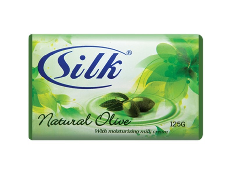 Silk Natural Olive Moisturizing Milk Cream Beauty Bar Soap, 3 Pack