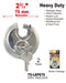 Utra Protective Disc Padlock With Keys, 70 mm
