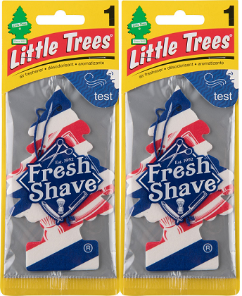 Little Trees Fresh Shave Air Freshener, 1 ct. (Pack of 2)