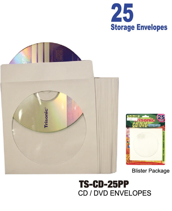 CD/DVD Envelopes, 25-ct.