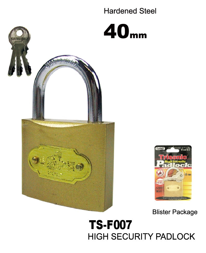 40 mm High Security Padlock With Keys