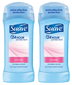Suave Powder Invisible Solid Anti-Perspirant Deodorant, 2.6 oz (Pack of 2)