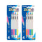 Zilver Side Click Oil-Gel Ink Retractable Pen (4/Pack), 1-Pack