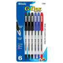 G-Flex Asst. Color Oil-Gel Ink Pen W/ Cushion Grip (6/Pack)