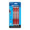 Spencer Red Retractable Pen w/ Cushion Grip (4/Pack)