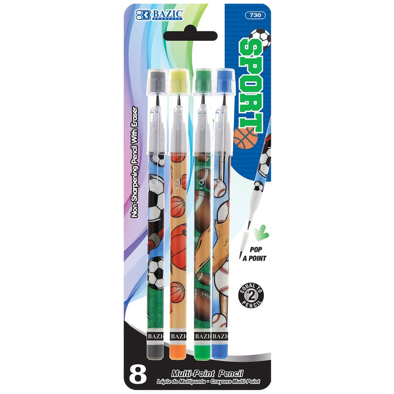 Multi-Point Pencil Sports (8/Pack)