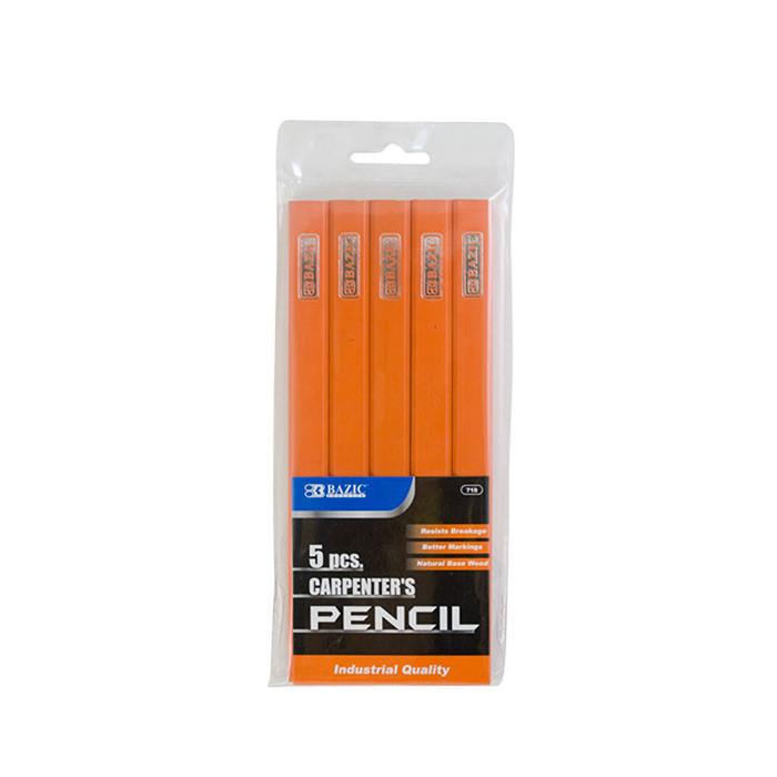 Wood Carpenter's Pencil (5/Pack)