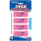 Pink Bevel Eraser (4/Pack)