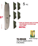 Utility Knife With 5 Blades