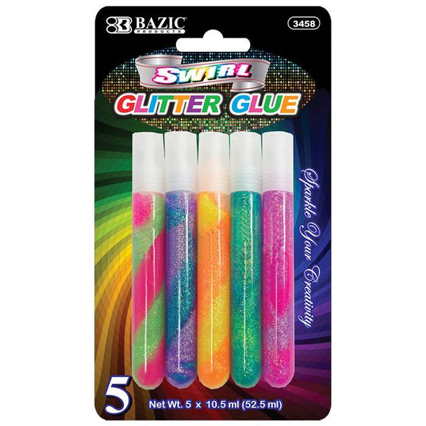 10.5 ml Swirl Glitter Glue (5/Pack)